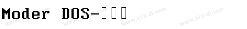 Moder DOS字体转换